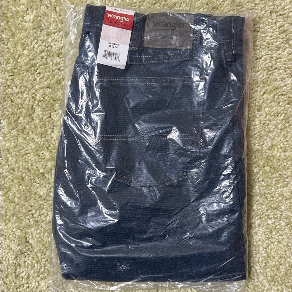 Wrangler Blue Relaxed Men’s Jeans Classic Denim - Stonewash dark 34x34